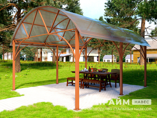 Беседка из поликарбоната №5 - фото 373