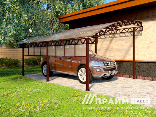 Навес для автомобиля односкатный №27 - фото 534